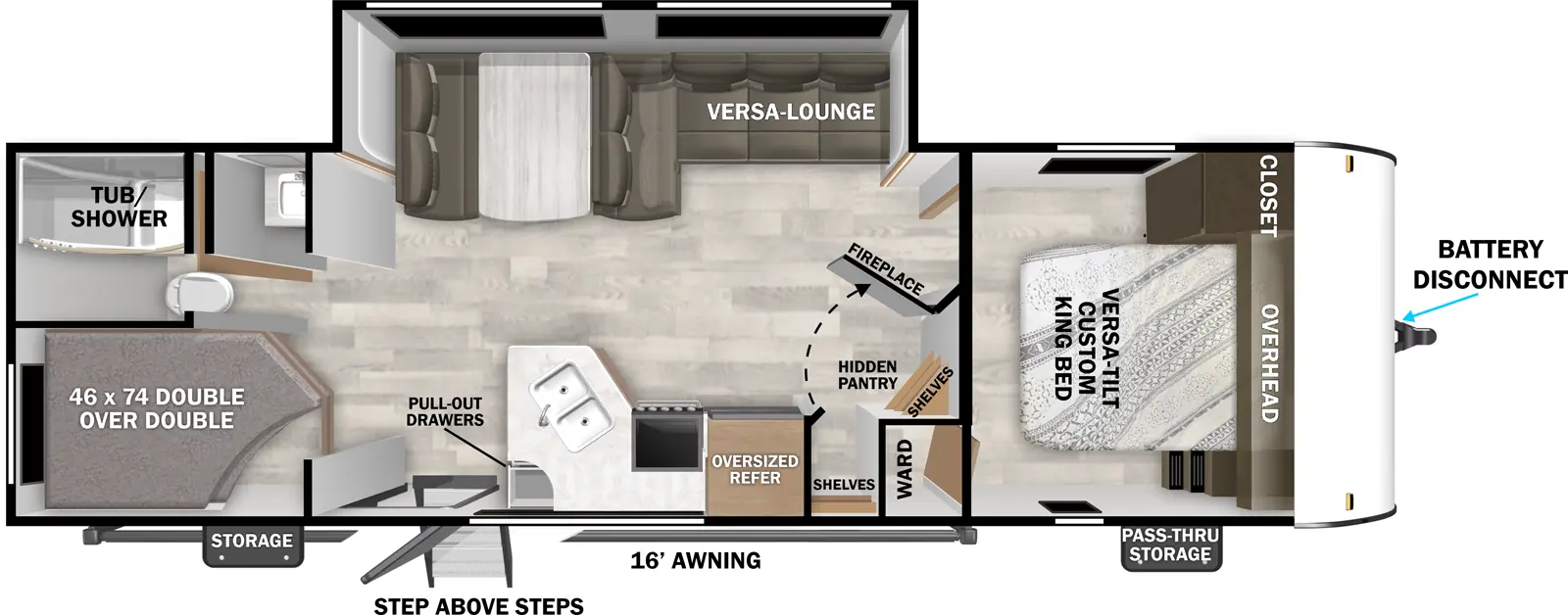 X Lite 26ICE Floorplan